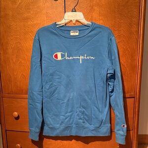 Champion Blue Crewneck Girls XL